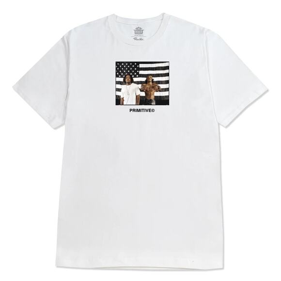 Primitive Skate X Outkast Men's T-Shirt Stripes Short Sleeve Tee - Picture 1 of 2